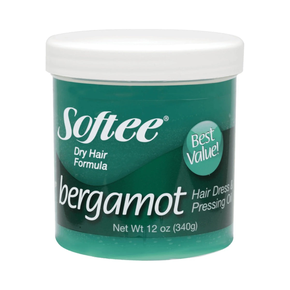 Softee Bergamot Hair Dress & Pressing Oil 5 Oz (Pack of 12)