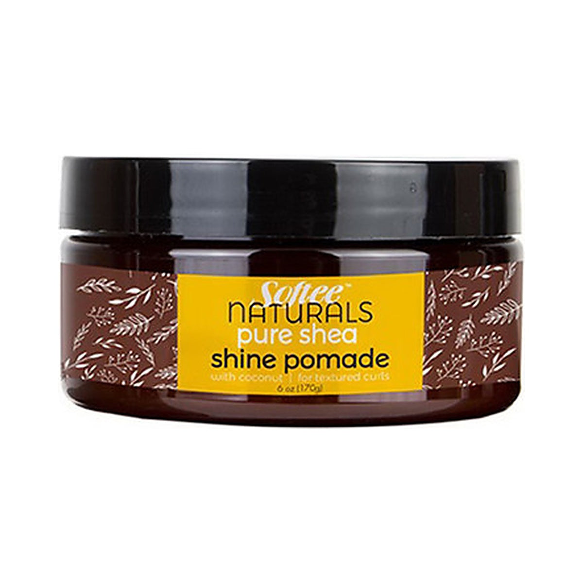 Softee Naturals Pure Shea Shine Pomade 6 Oz (Pack of 6)