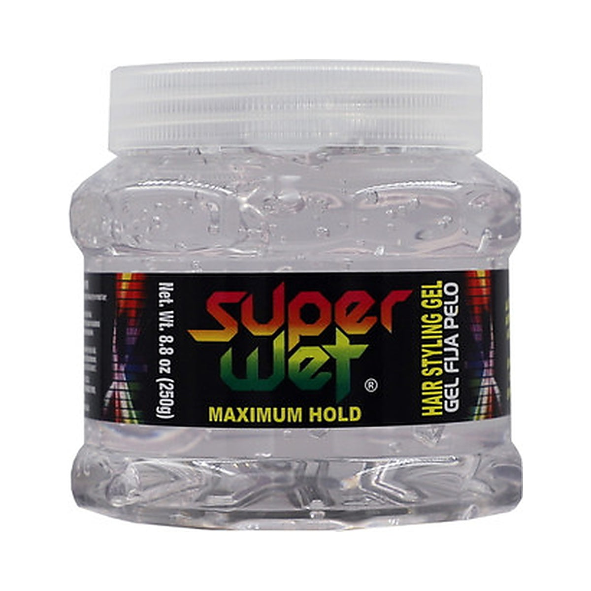 Super Wet Transparente Moisturizing Hair Styling Gel 8.8 Oz (Pack of 24)