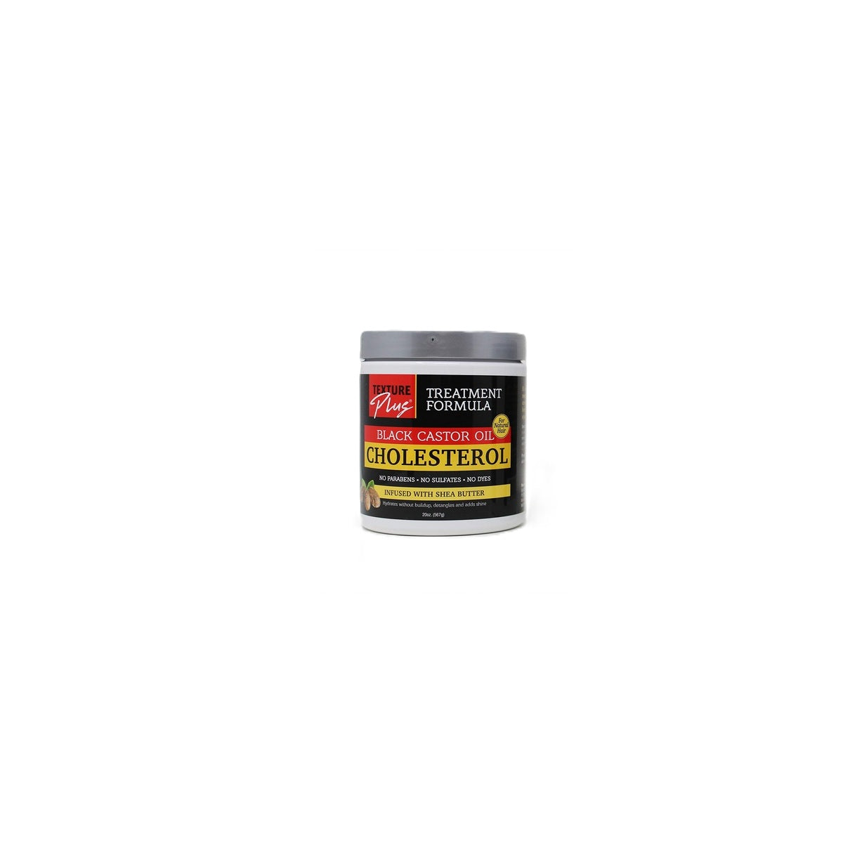 Texture Plus Black Castor Oil Cholesterol Conditioner 20 Oz (Pack of 6)