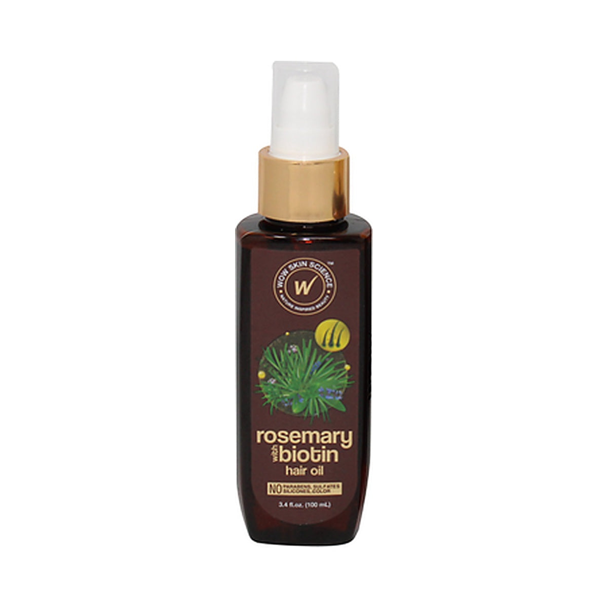 WOW Rosemary Hair Oil 3.38 Oz (Pack of 12)