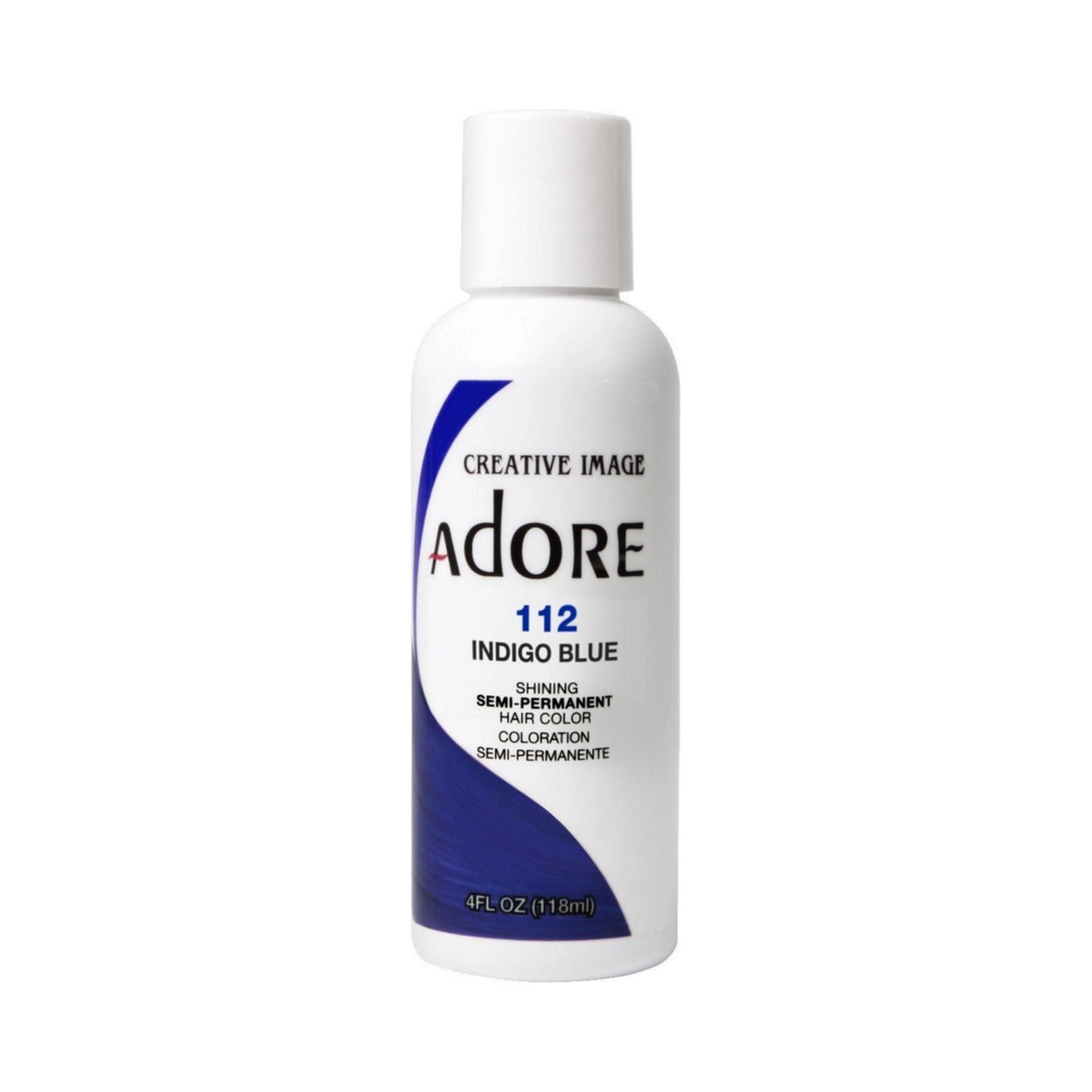Adore Semi-Permanent Hair Color 112 Indigo Blue 4 Oz (Pack of 72)