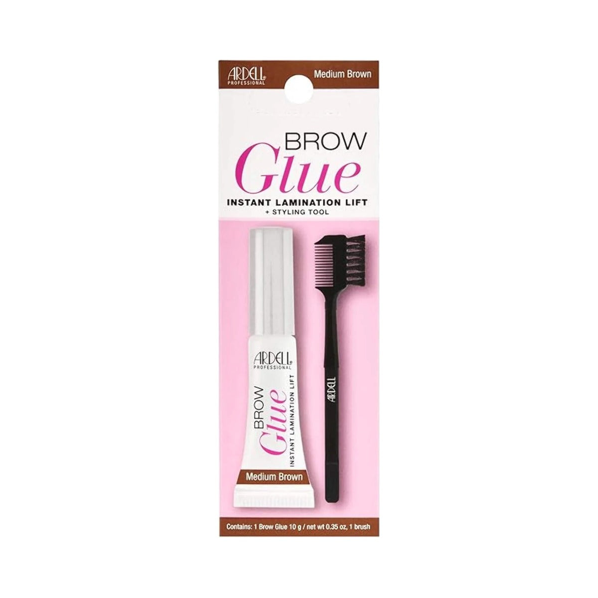 Ardell Brow Glue Instant Lamination Lift Medium Brown 0.35 Oz (Pack of 36)