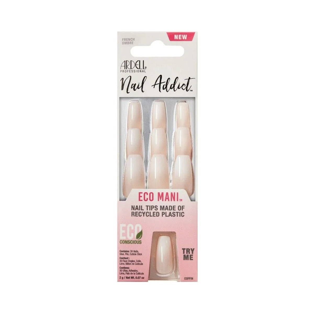 Ardell Nail Addict Eco Mani French Ombre 1 Ea (Pack of 72)