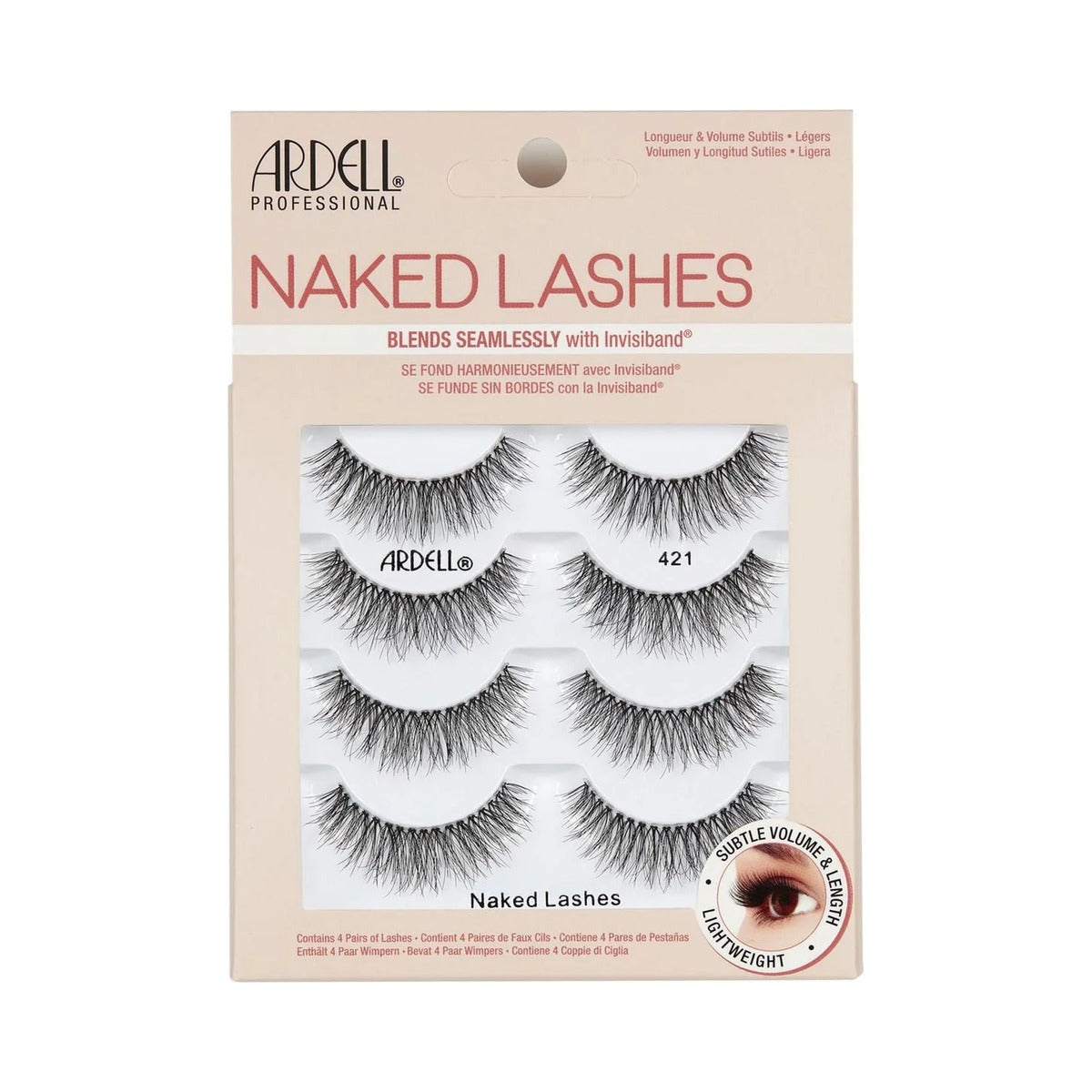 Ardell Naked 421 False Eyelashes Black (Pack of 36) - view 3