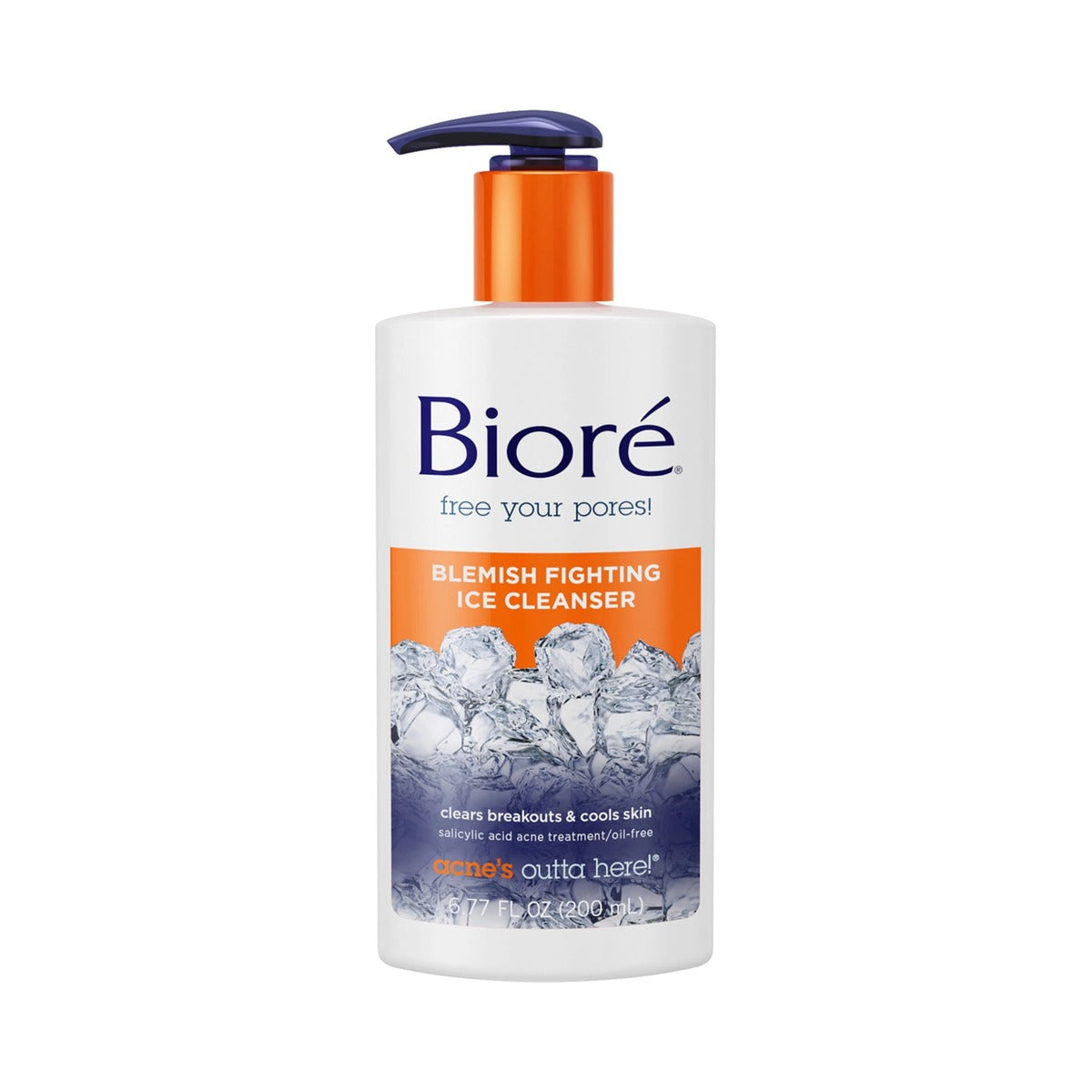 Biore Blemish-Fighting Ice Cleanser 6.7 Oz (Pack of 12)