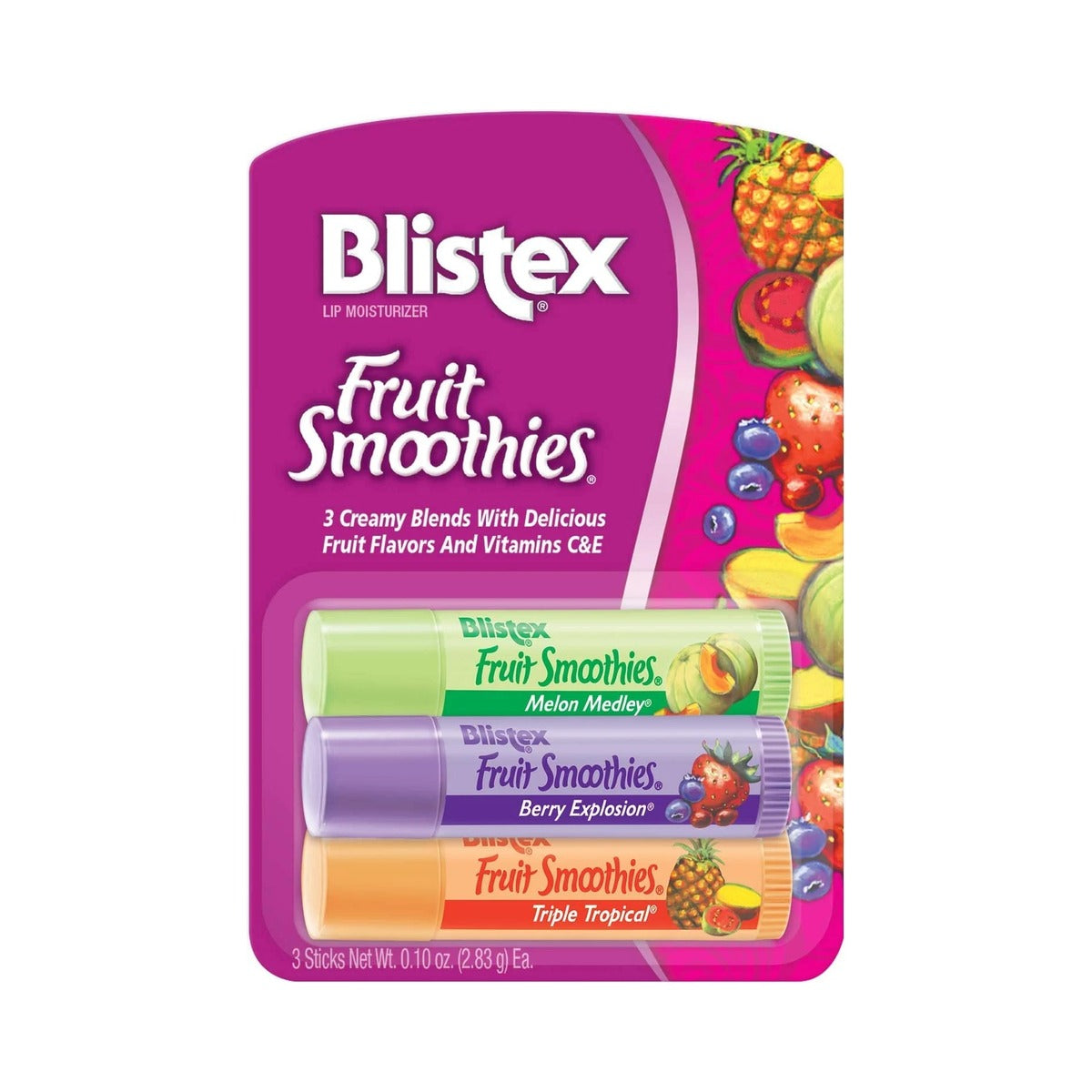 Fruit Smoothies Lip Balm Kit Full Size (Pack of 144)