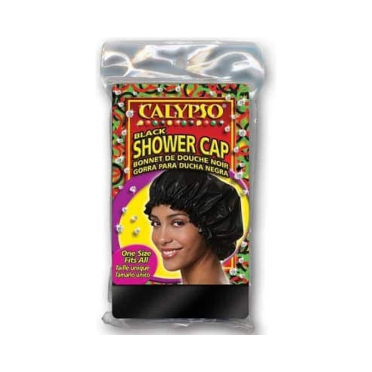 Taylor Made Beauty Supply Calypso Shower Cap Extra Large Black (Pack of 144)