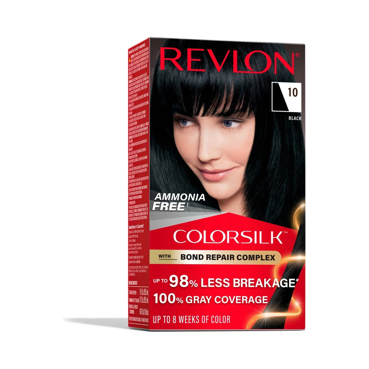 Revlon ColorSilk Permanent Hair Color 10 Black 4.4 Oz (Pack of 12) - view 2