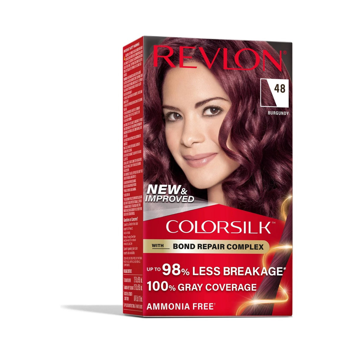 Revlon ColorSilk Permanent Hair Color 48 Burgundy 4.4 Oz (Pack of 12) - view 2