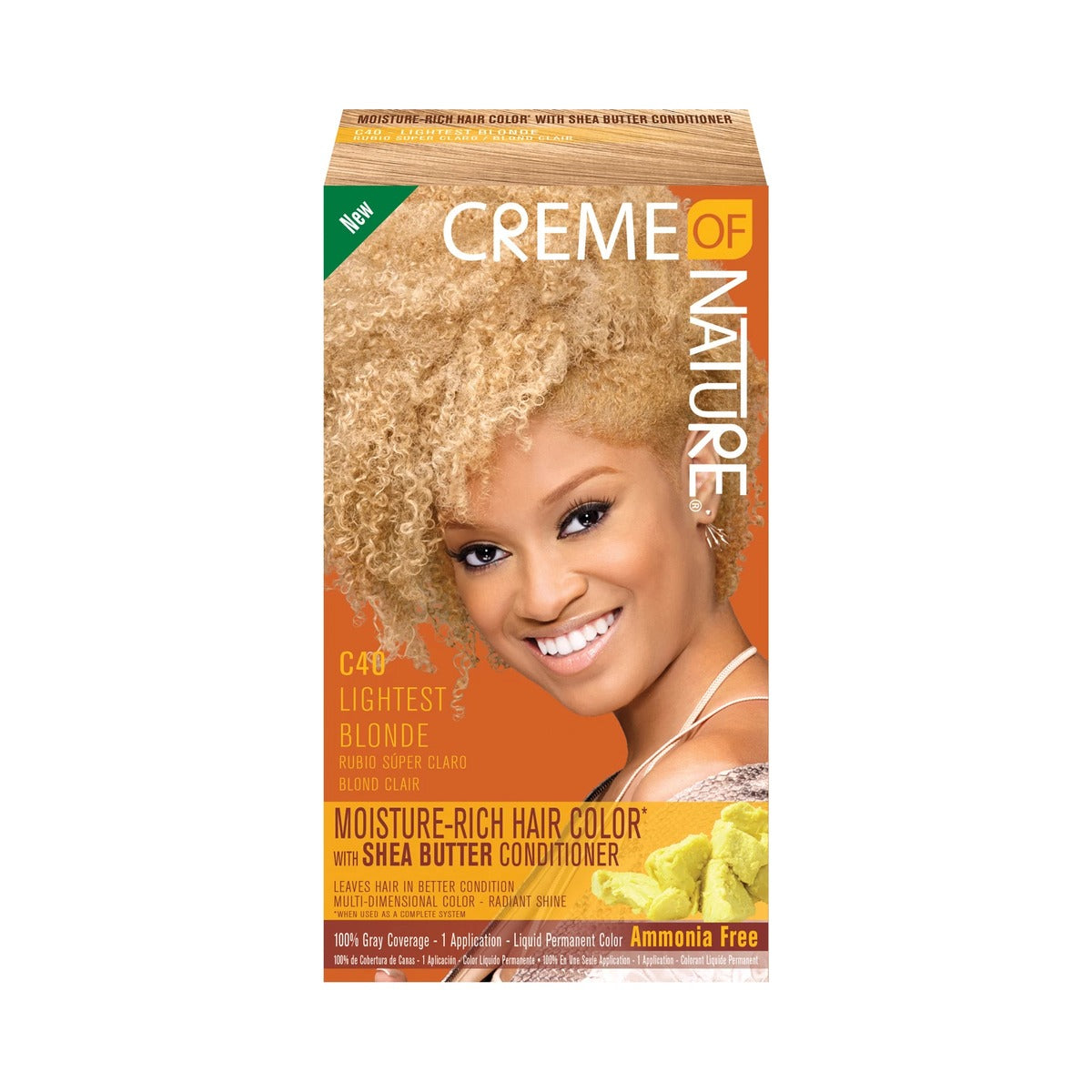 Creme of Nature Moisture Rich Hair Color Kit C40 Light Blonde (Pack of 12) - view 2