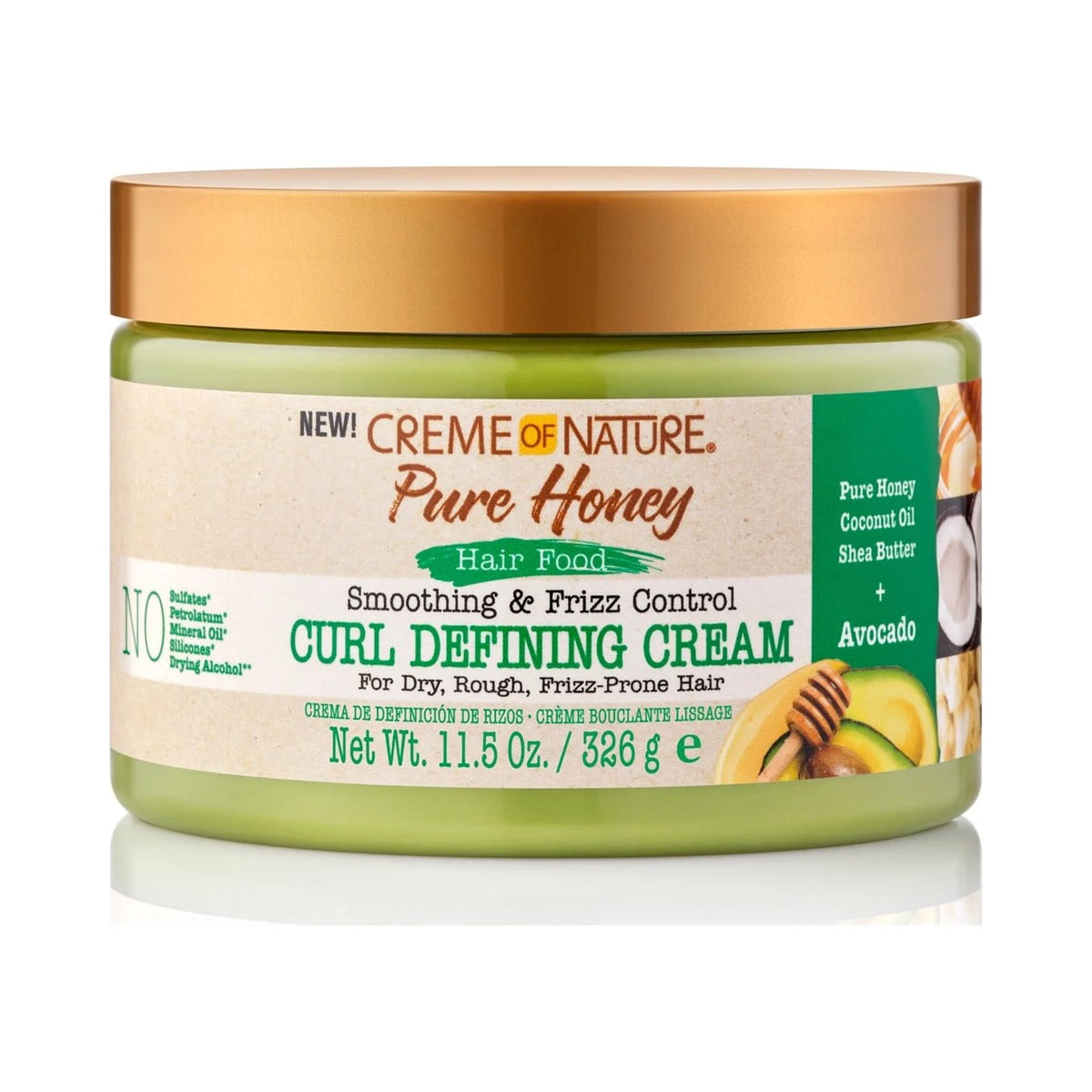Creme of Nature Pure Honey Curl Defining Cream 11.5 Oz (Pack of 6)