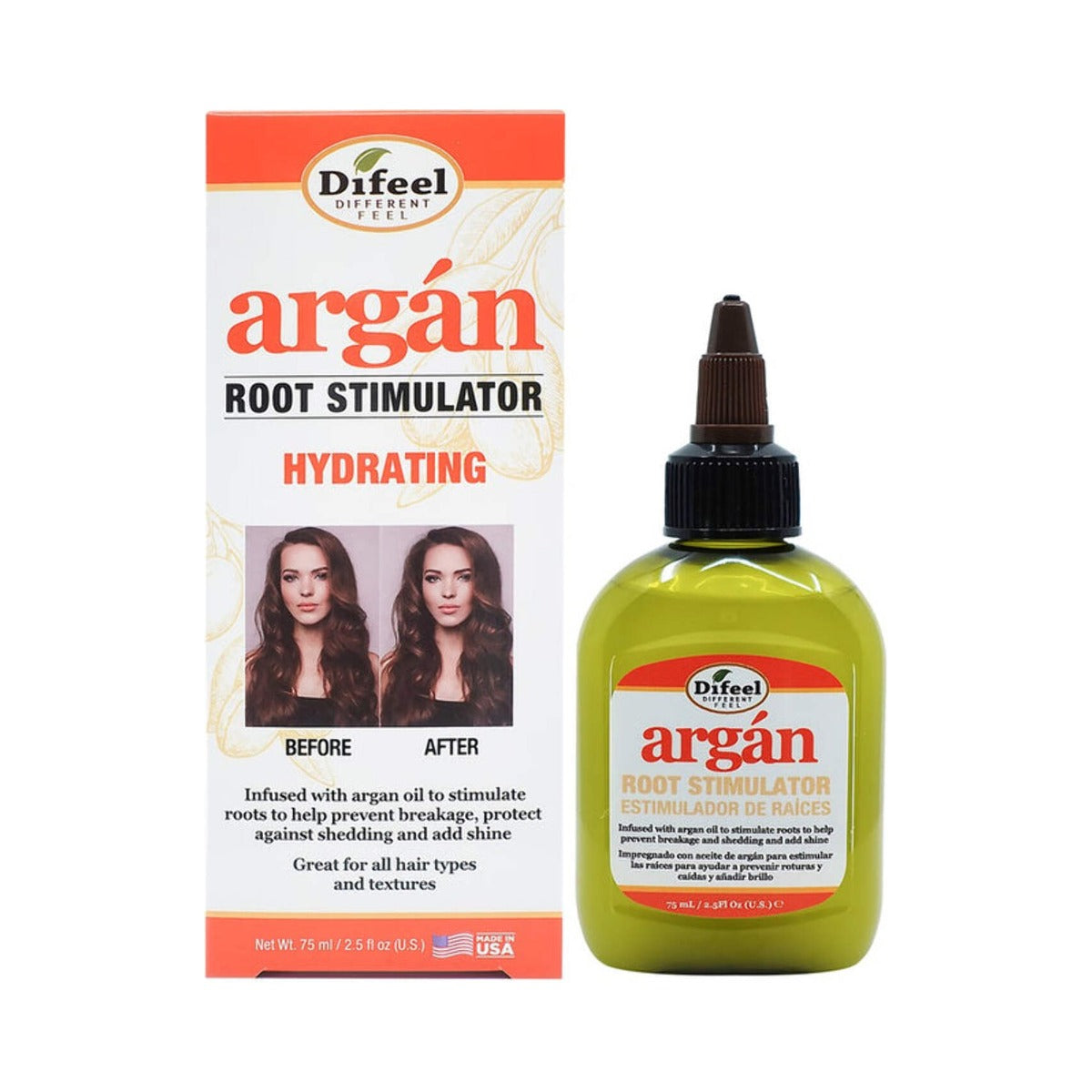Difeel Argan Hydrating Root Stimulator 7.78 Oz (Pack of 24)