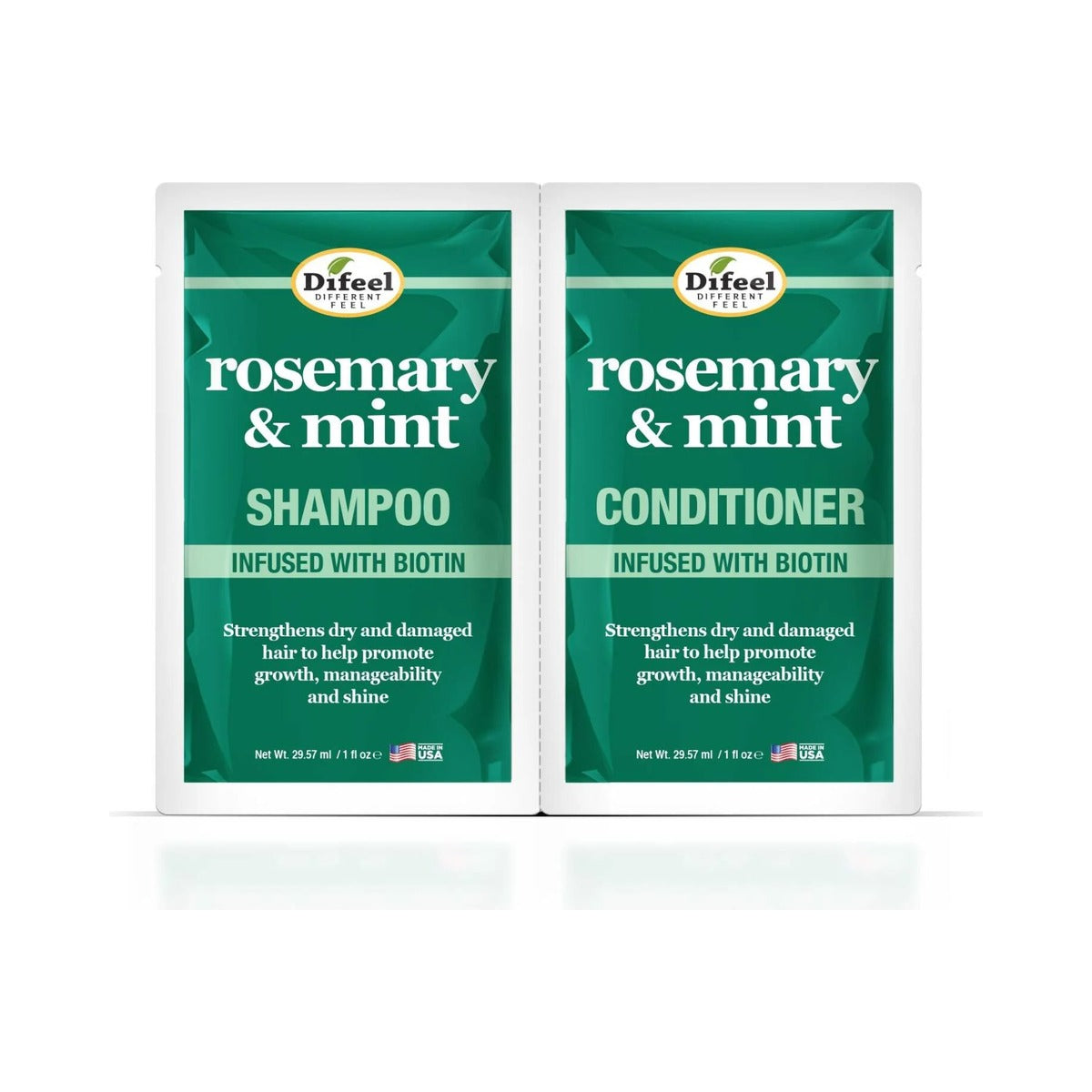Difeel Rosemary Mint Shampoo Conditioner Combo 2 Oz (Pack of 72)