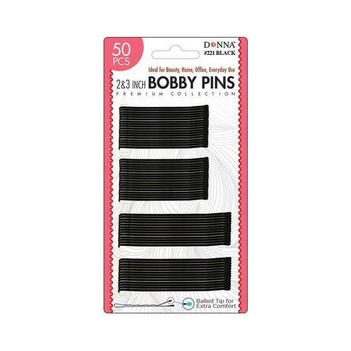 Donna Bobby Pins Black 50 Count (Pack of 432)