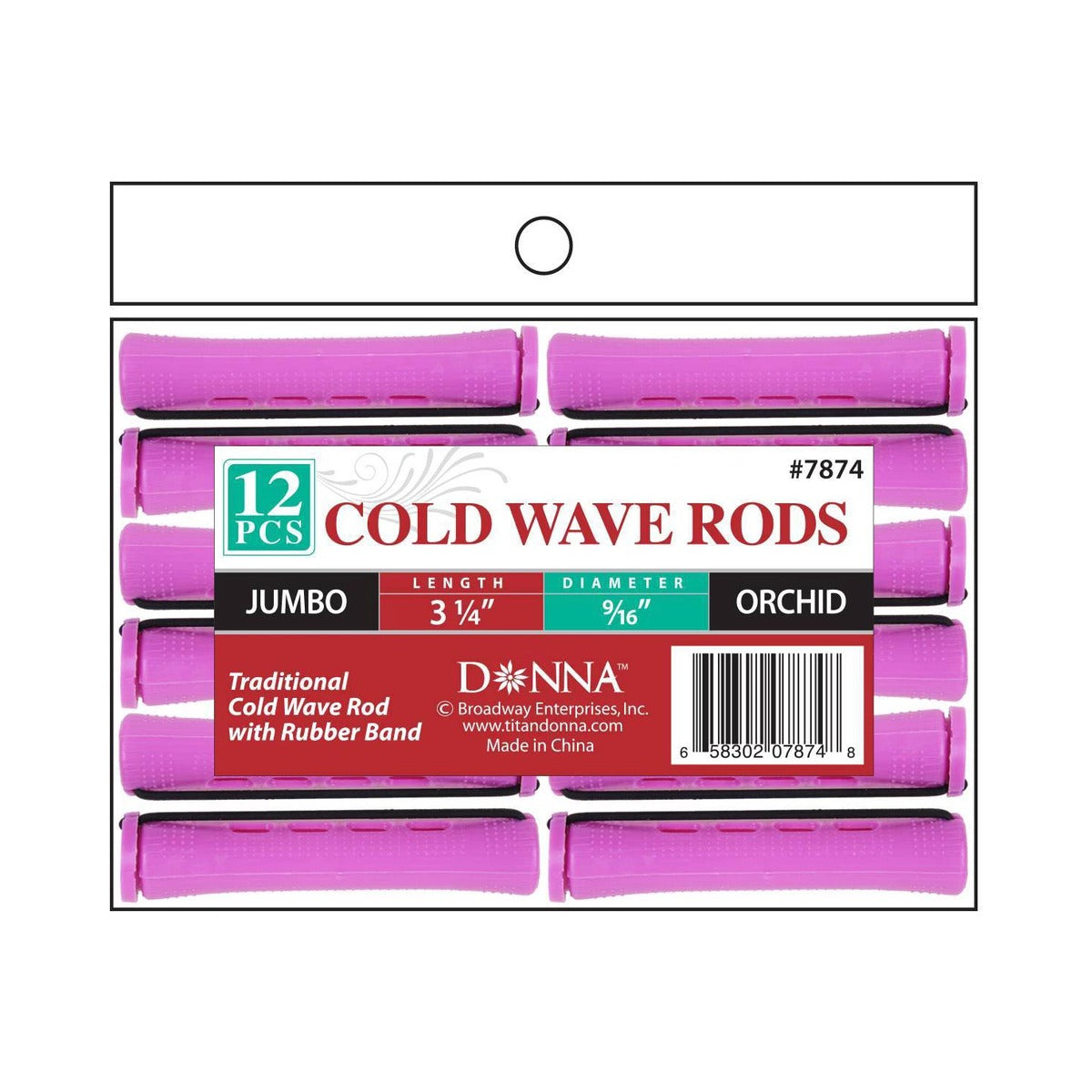 Donna Cold Wave Jumbo Rods 3.25 x 4 In (Pack of 288)