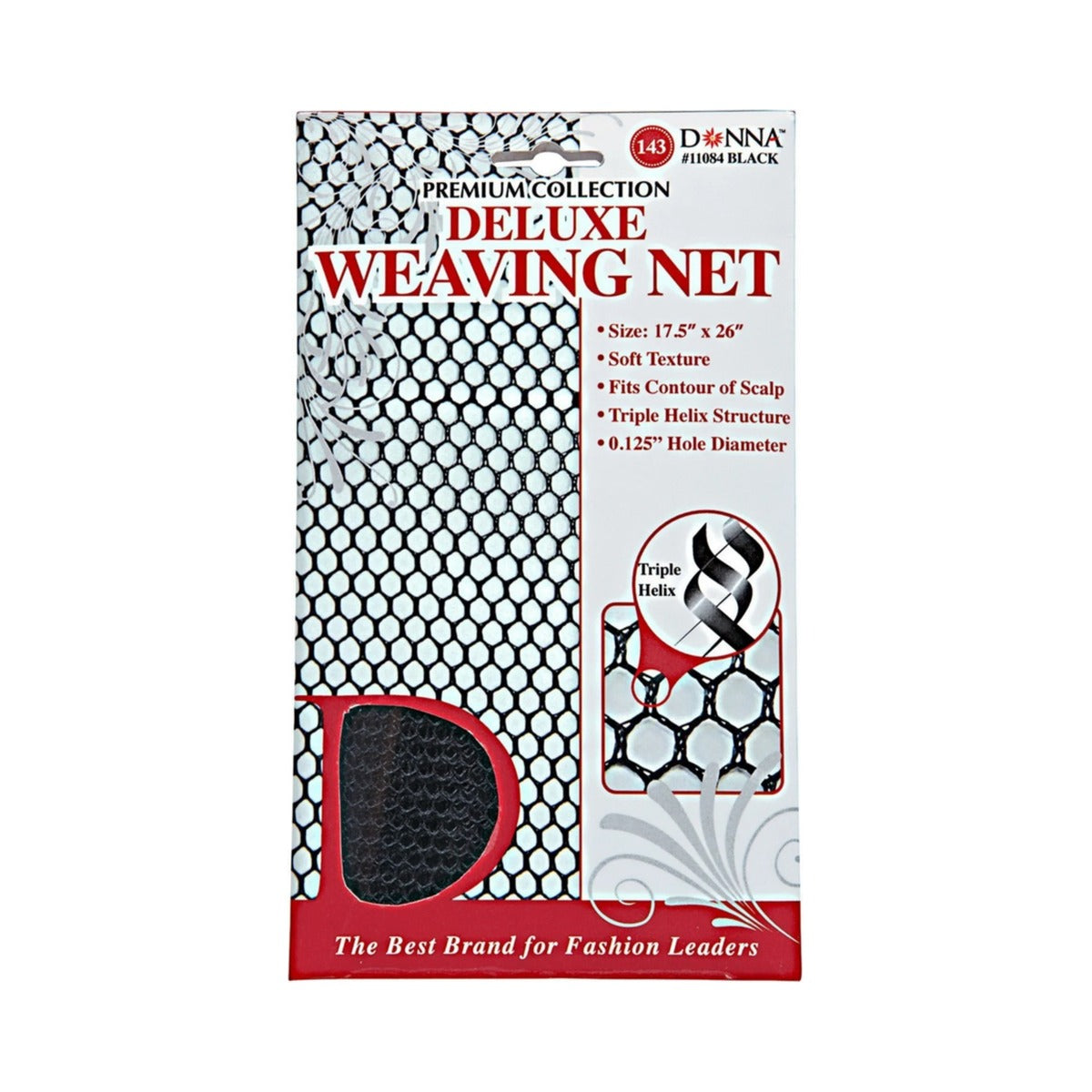 Donna Collection Black Deluxe Weaving Net Large (Pack of 288)