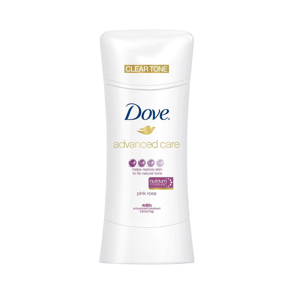 Dove Advanced Care Pink Rosa Antiperspirant Deodorant Stick (Pack of 12) - view 2