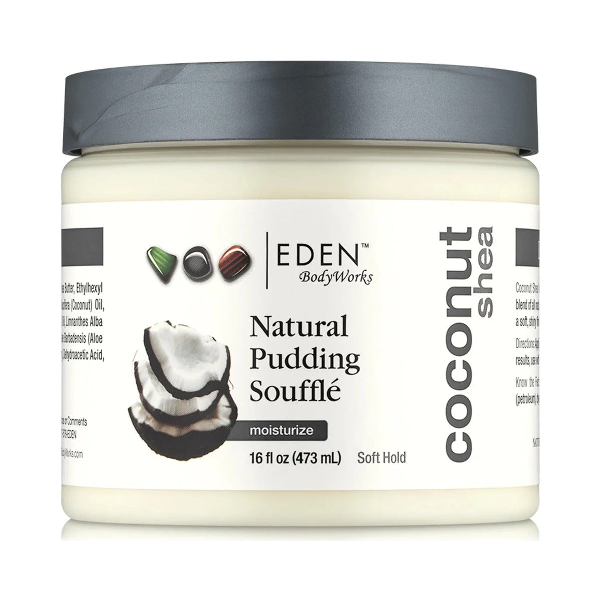 Eden BodyWorks Coconut Shea Pudding Souffle 16 Oz (Pack of 6)