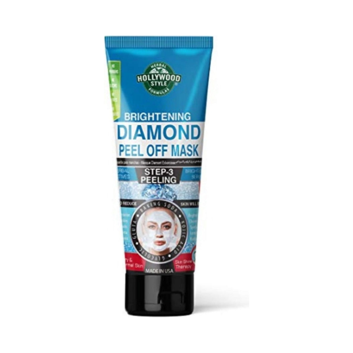 Hollywood Style Brightening Diamond Peel-Off Mask 3.2 Oz (Pack of 24)