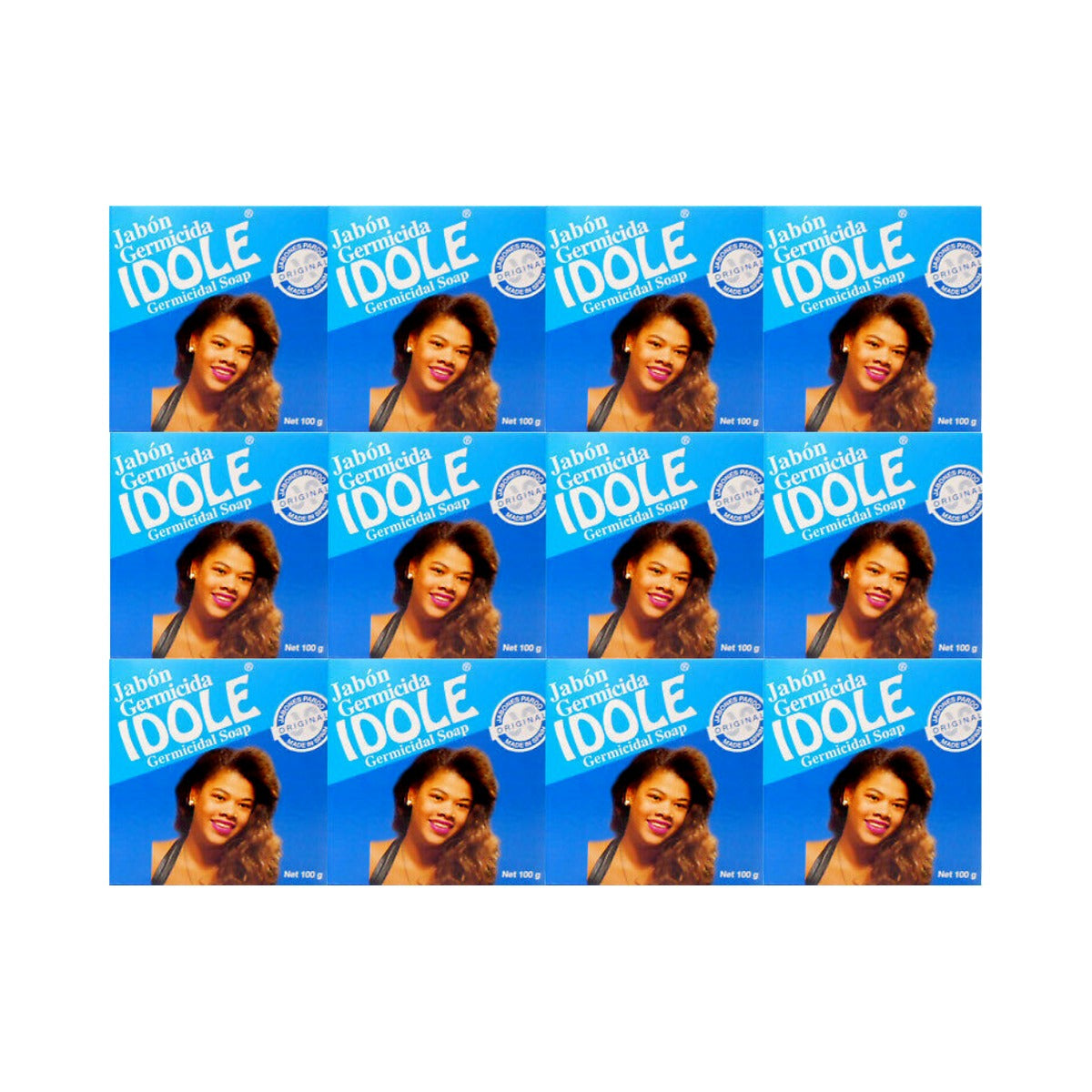 Idole Blue Germicidal Antiseptic Soap 100g (Pack of 144)