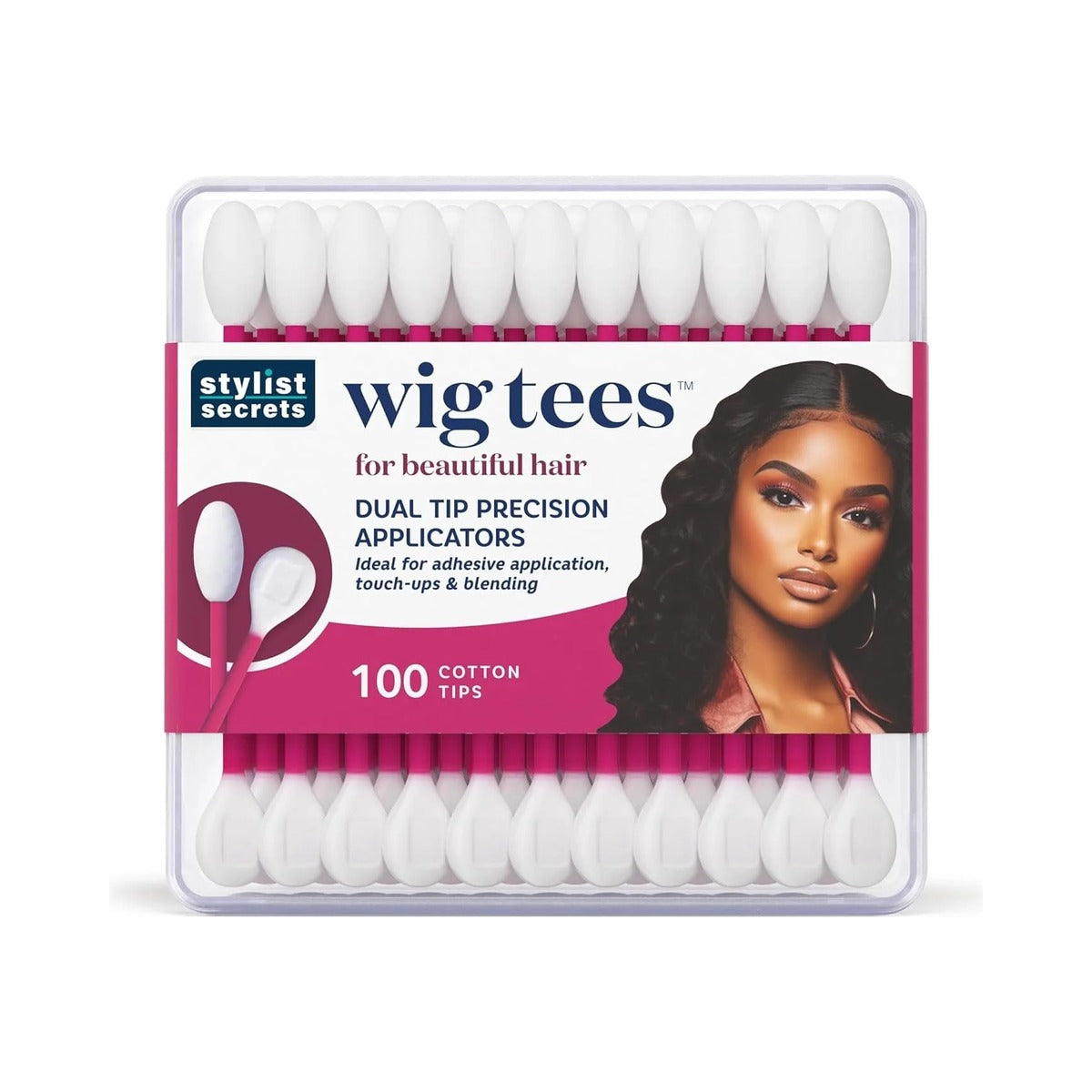 Stylist Secrets Classic Wig Tees Dual-Tip Cotton Swabs 100 Count (Pack of 144)