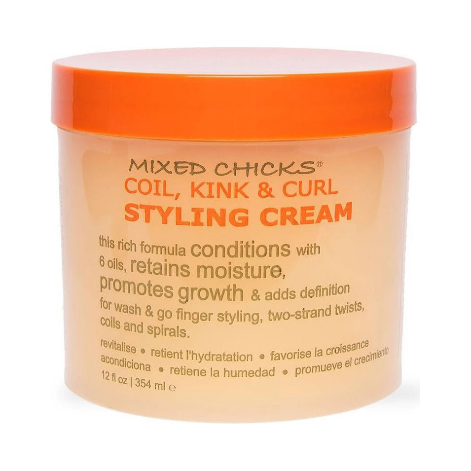 Mixed Chicks Coil Kink and Curl Styling Cream 12 Oz (Pack of 6)