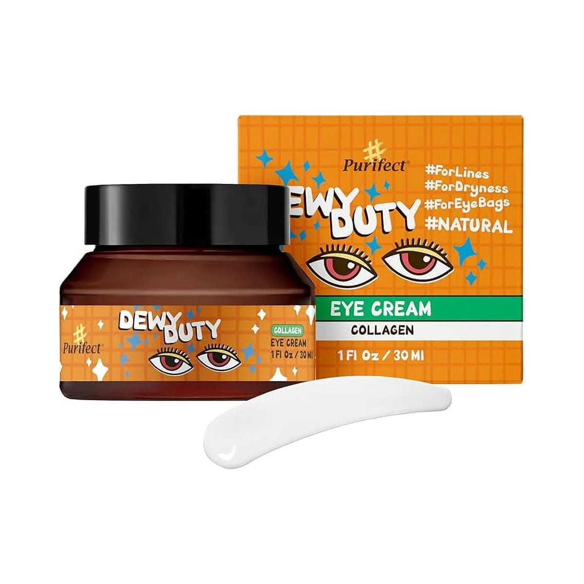 Purifect by Symphony Beauty Dewy Duty Collagen Eye Cream 1 Fl Oz (Pack of 80)