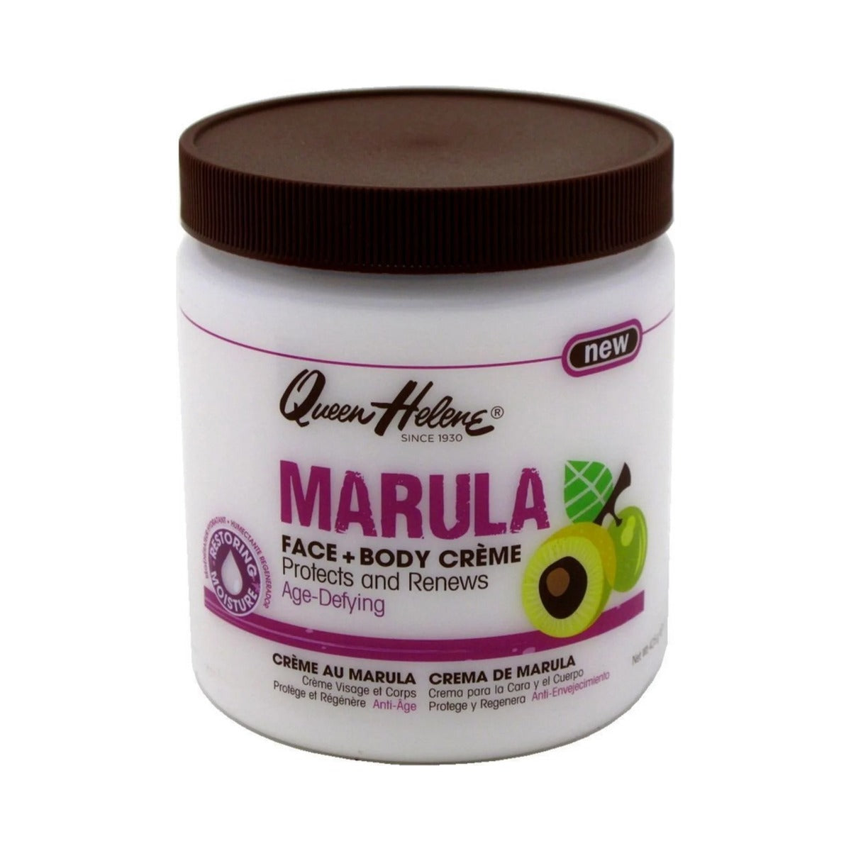 Queen Helene Marula Creme Face & Body 15 Oz (Pack of 6)