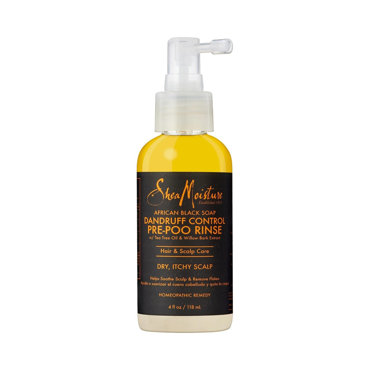 SheaMoisture African Black Soap Dandruff Control Shampoo 4 Oz (Pack of 12)