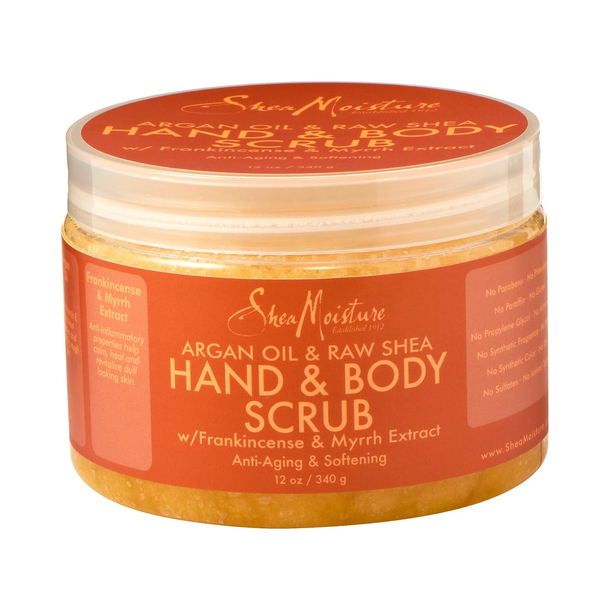 SheaMoisture Argan Oil & Raw Shea Butter Hand & Body Scrub 12 Oz (Pack of 24) - view 2