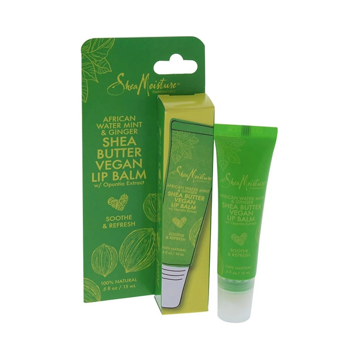 SheaMoisture African Water Mint & Ginger Shea Butter Lip Balm 0.5 Oz (Pack of 36