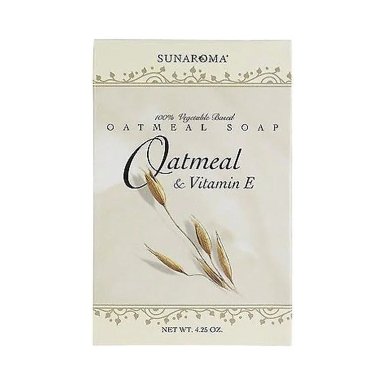 Sunaroma Oatmeal & Vitamin E Bath Bar Soap 4.25 Oz (Pack of 72)