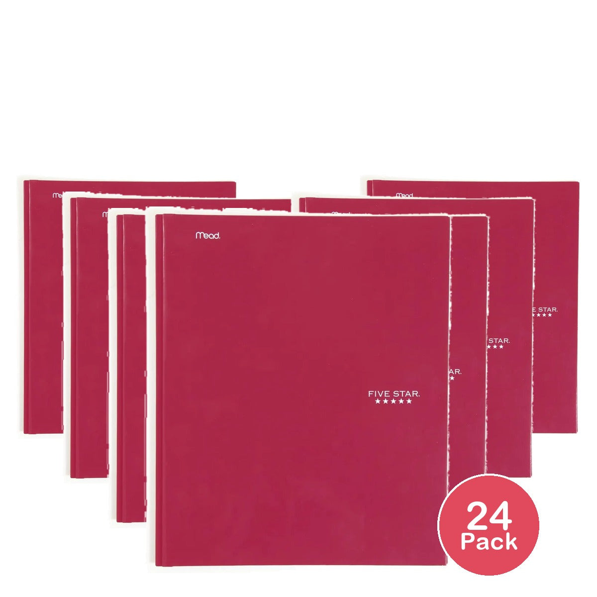 Acco Brands Usa Llc 33452 Five Star Clearview 2 Pocket Portfolio 9.5x11.75 Asst 1.92oz (Pack of 24)