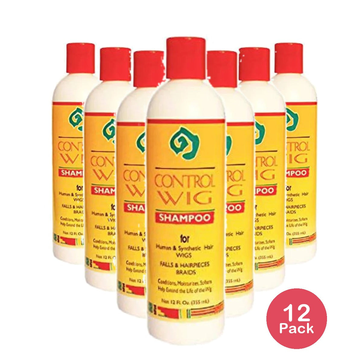 African Essence Control Wig Shampoo for Human and Synthetic Hair - 12 Fl. Oz (Pack of 12)