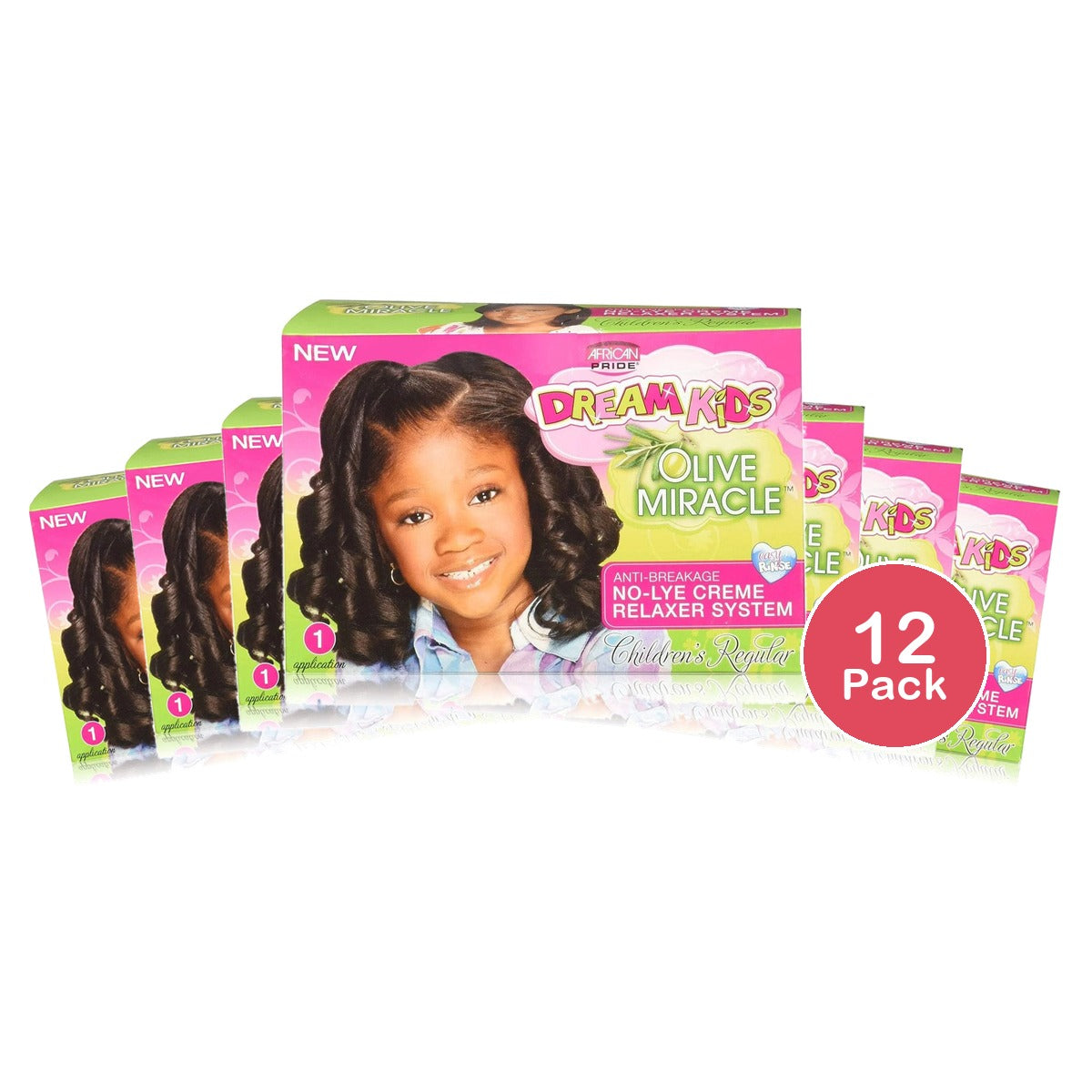 African Pride Dream Kids Olive Miracle Relaxer 1 Appl (Pack of 12)