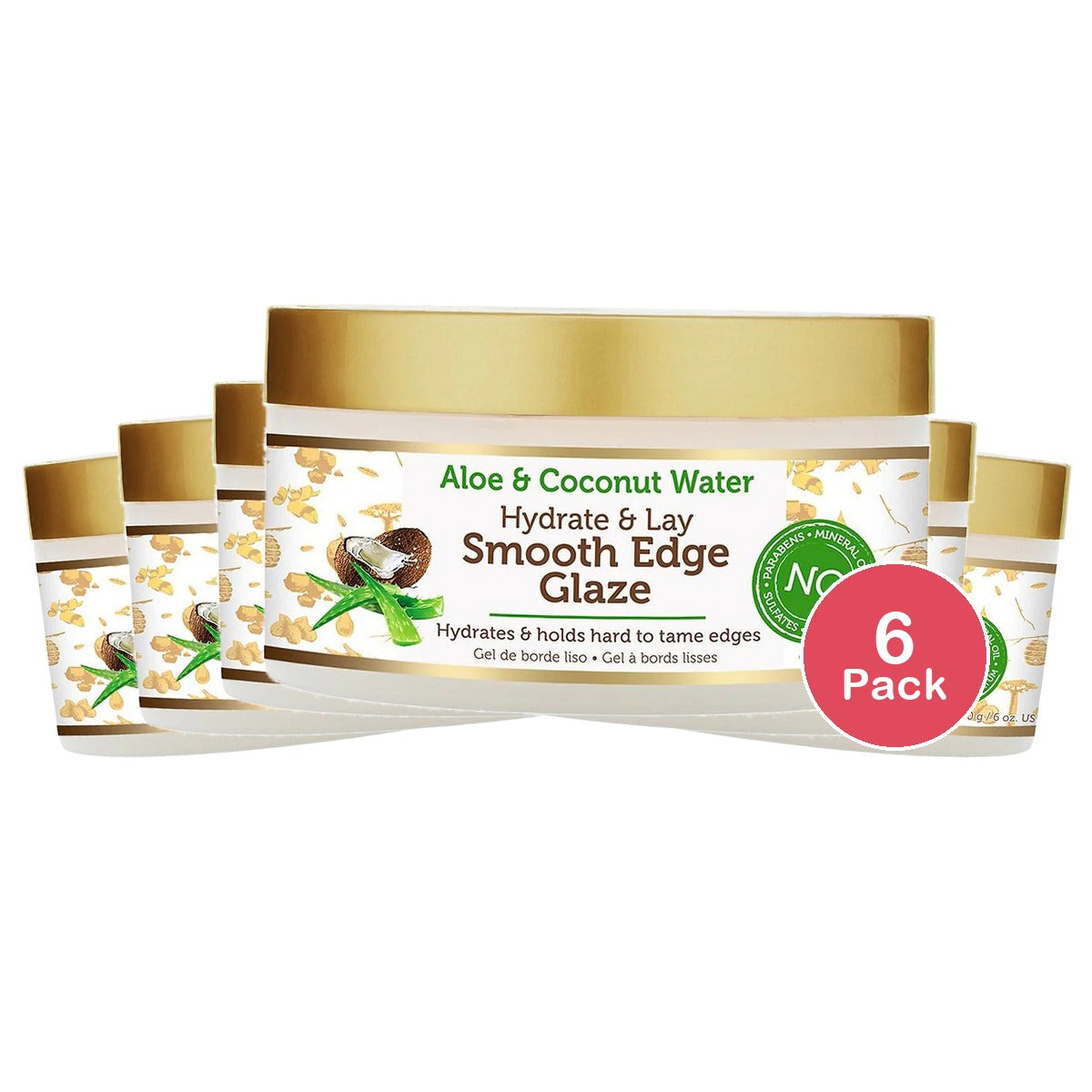 African Pride Moisture Miracle Edge Glaze (Pack of 6)