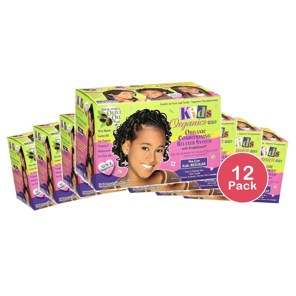 Africa's Best Kids Originals No-Lye Relaxer Regular (Pack of 12)