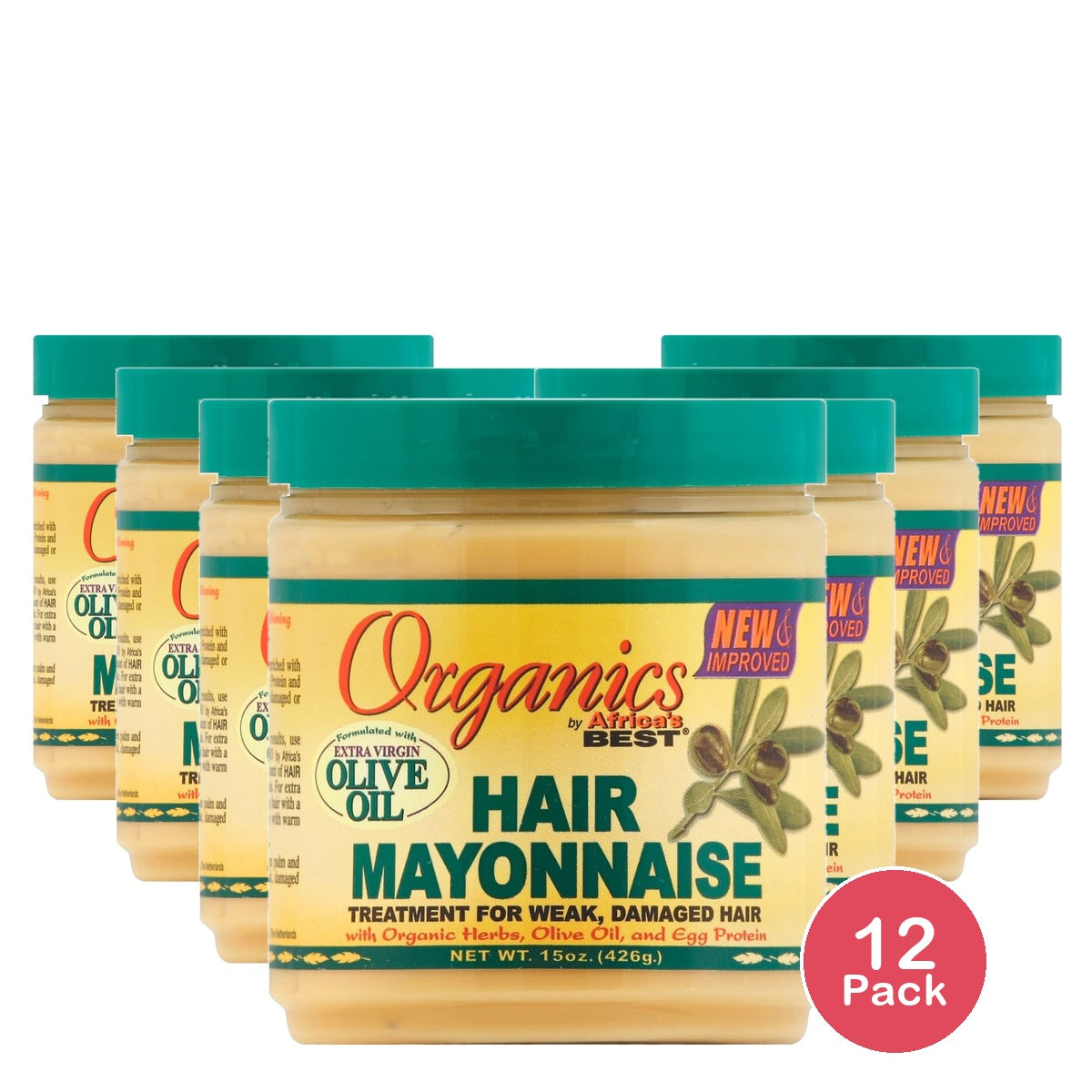 Africa's Best Originals Hair Mayonnaise 15 Oz (Pack of 12)