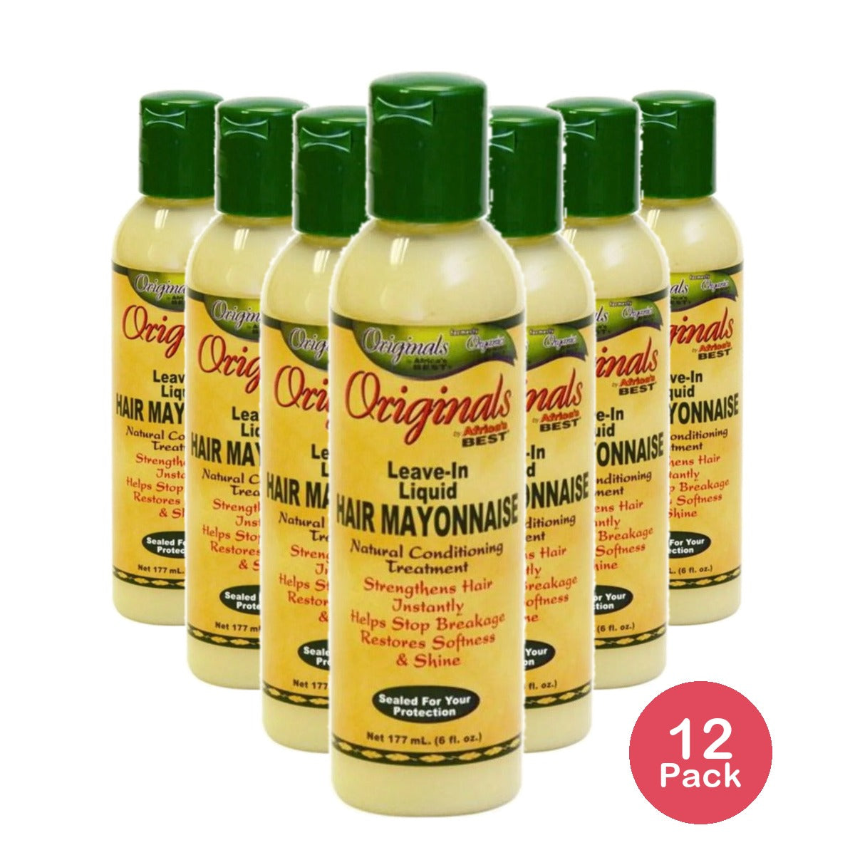 Africa's Best Originals Liquid Hair Mayonnaise 6 Oz (Pack of 12)