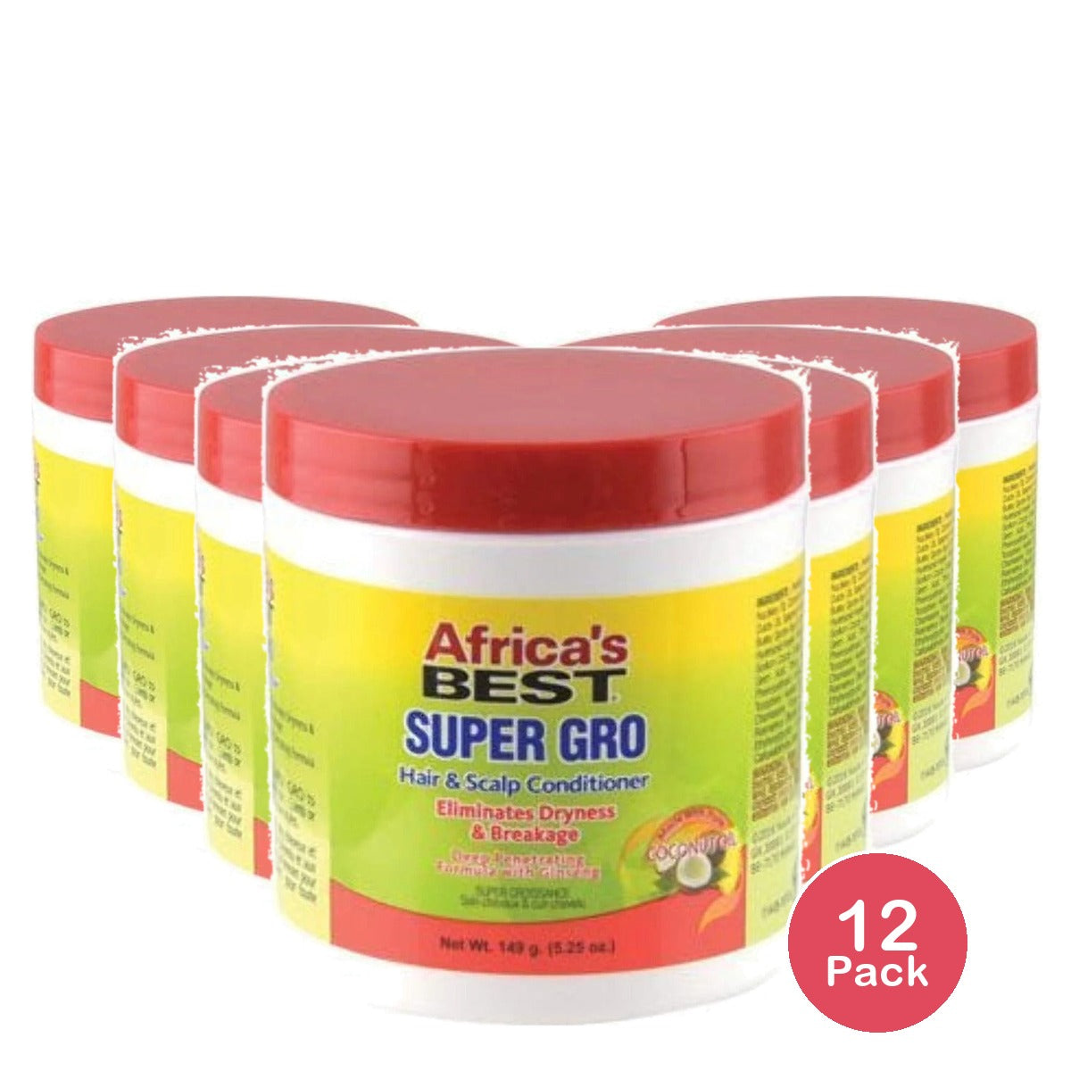 Africa's Best Super Gro Hair Scalp Conditioner 5.25 Oz (Pack of 12)