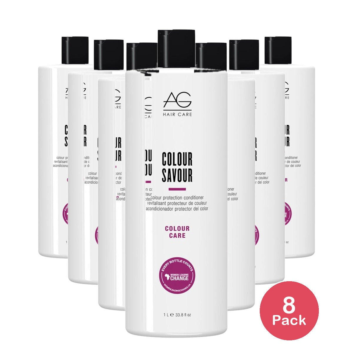 AG Care Colour Savour Conditioner 33.8 Oz (Pack of 8)