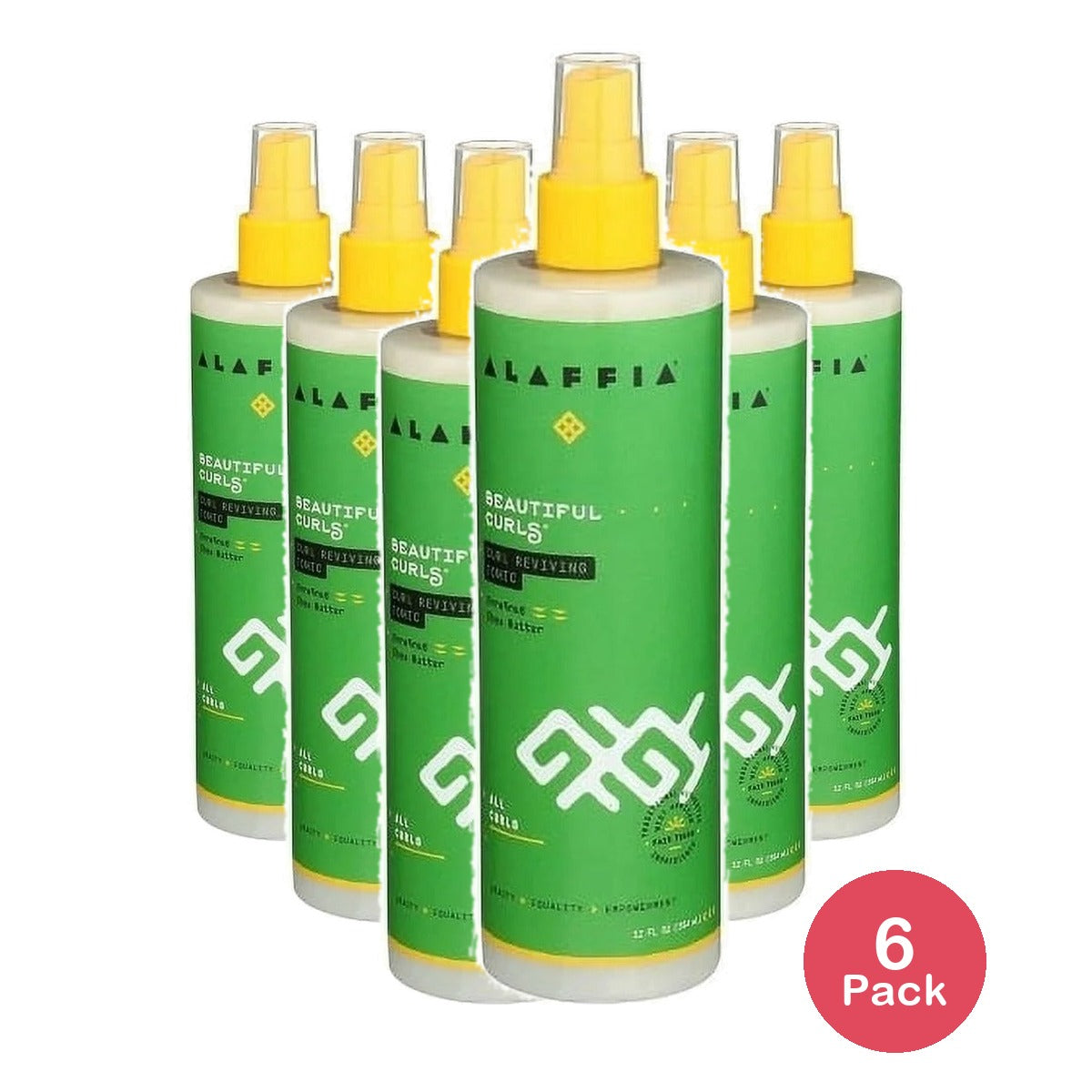 Alaffia Beautiful Curls Curl Reviving Tonic 12 Fl Oz (Pack of 6)