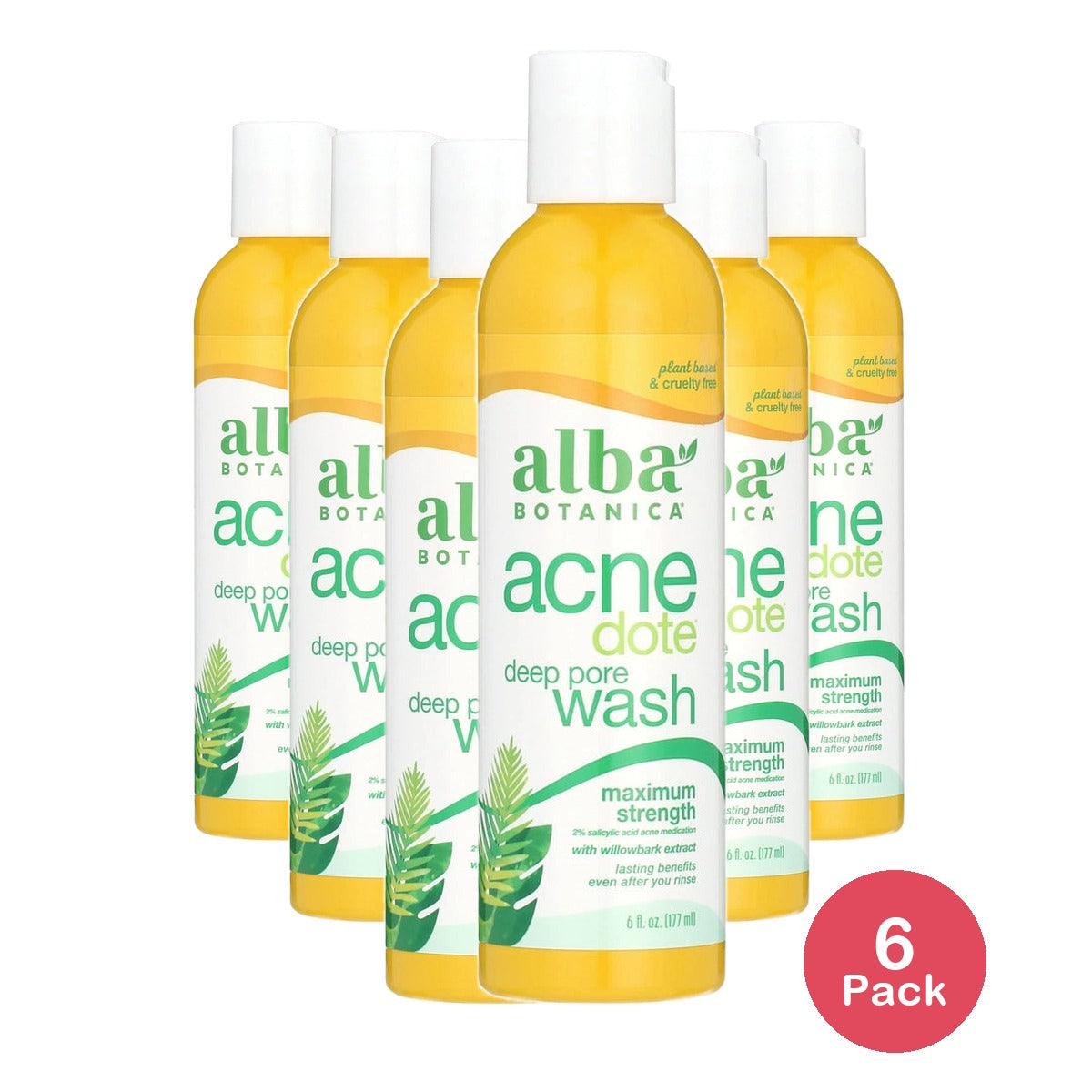 Alba Botanica Natural Acnedote Deep Pore Wash, 2 Per Case.6 Fl Oz (Pack Of 6)