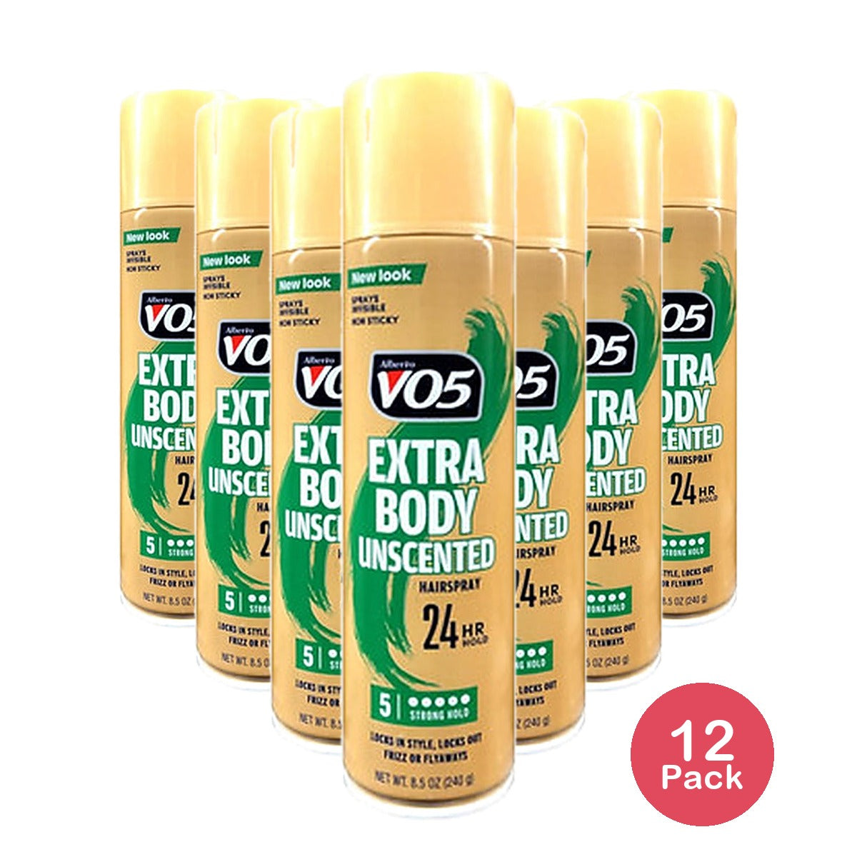 Alberto VO5 Crystal Clear Hairspray Unscented 8.5 Oz (Pack of 12)
