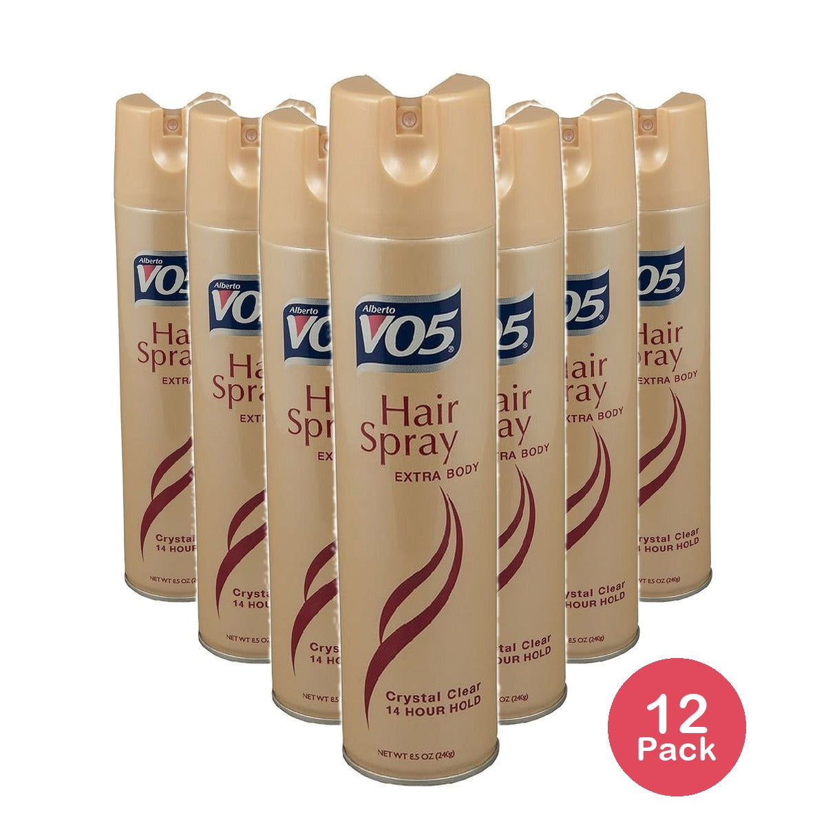 Alberto VO5 Hairspray Extra Body Crystal Clear 8.5 Oz (Pack of 12)