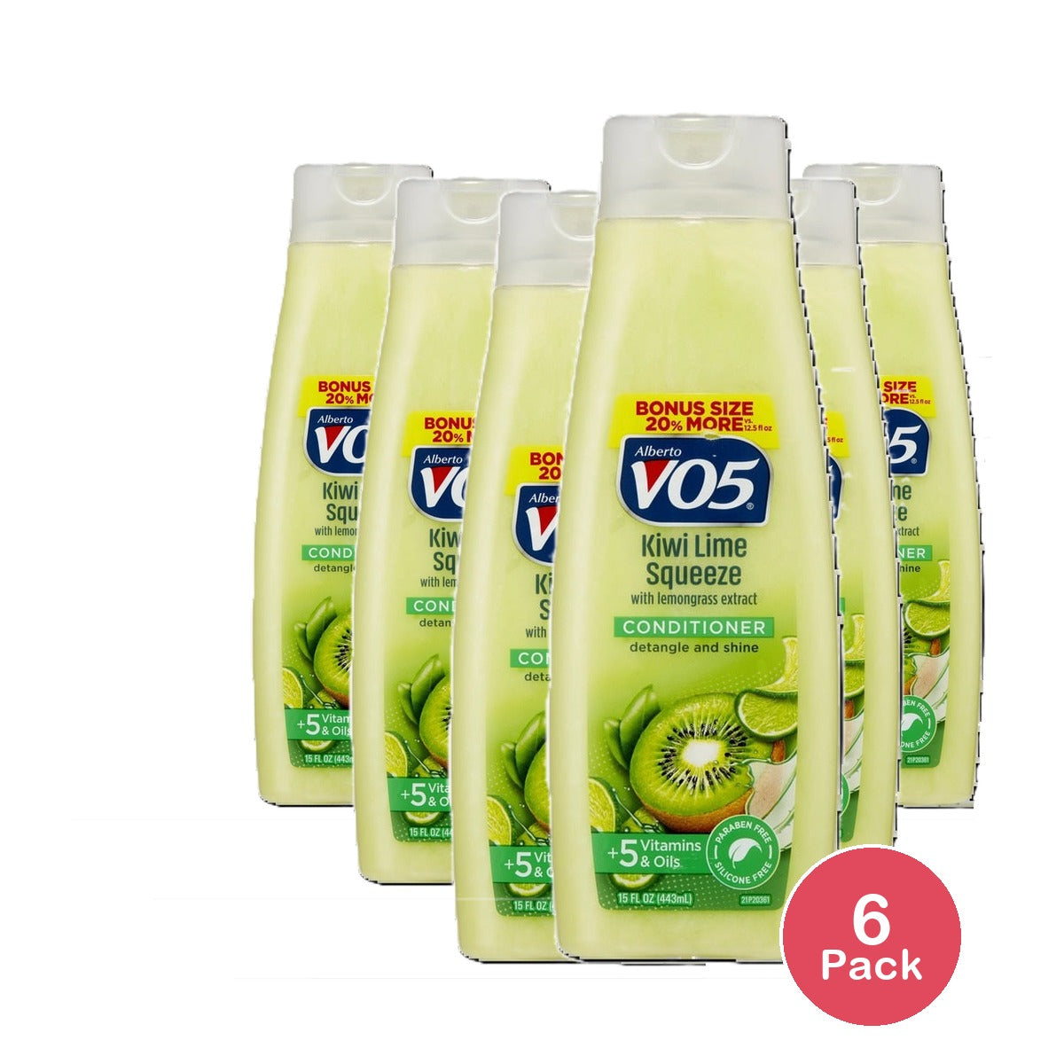 Alberto VO5 Kiwi Lime Clarifying Conditioner 15 Oz (Pack of 6)