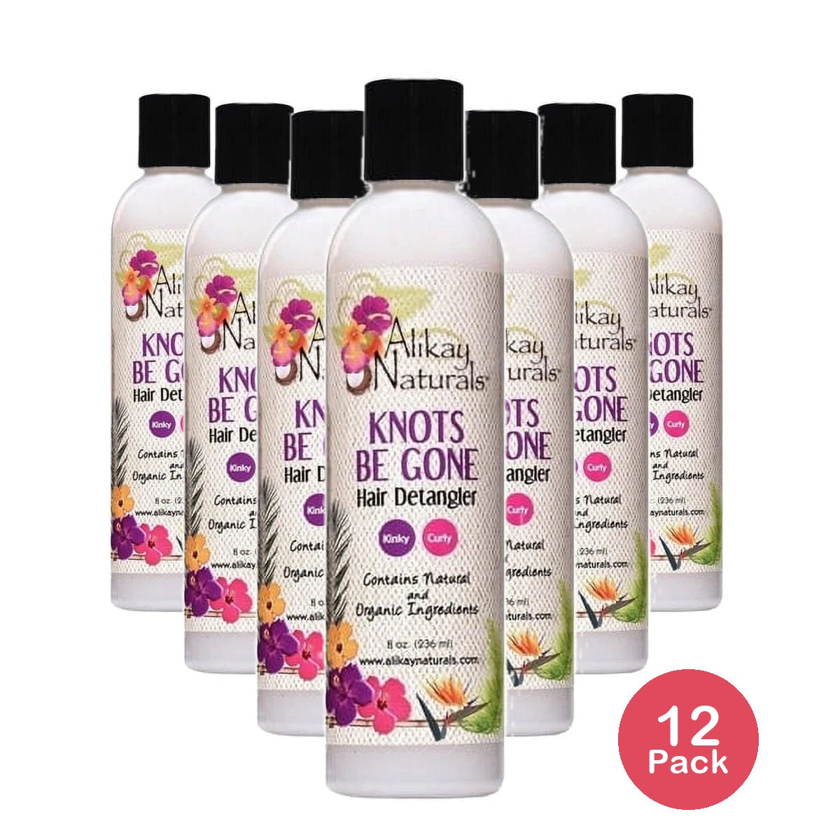 Alikay Knots Be Gone Detangler 8oz 8 Fl. Oz (Pack of 12)