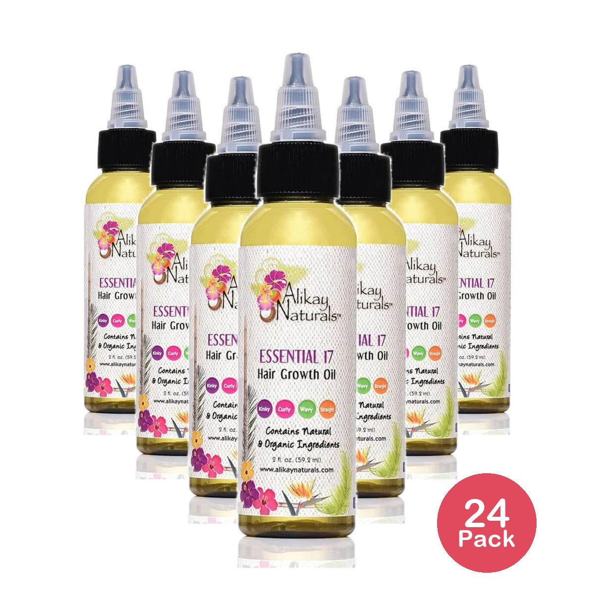 ALIKAY Naturals Essential 17 Hair Growth Oil 2 Ounce 2 Fl. Oz (Pack of 24)