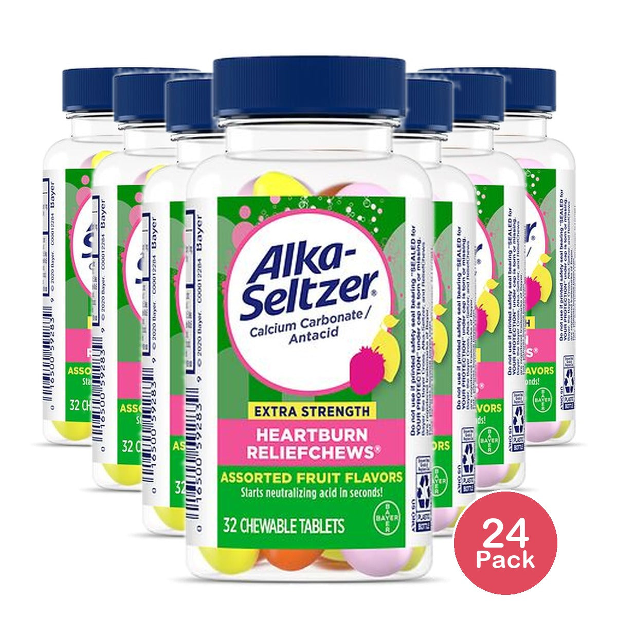 Alka-Seltzer Extra Strength Heartburn Relief Chews 32 Ct (Pack of 24)